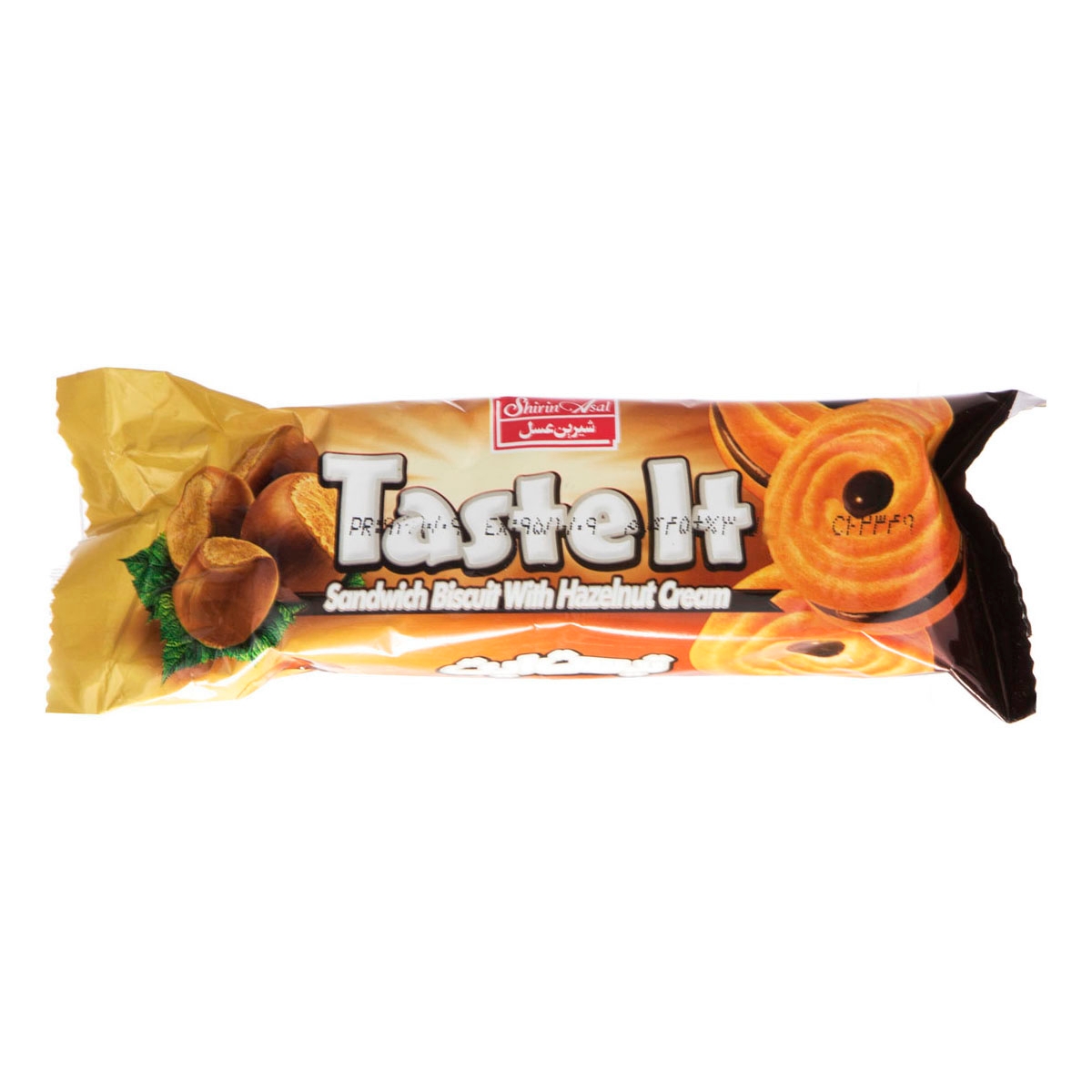 بیسکویت کرمدار فندق شیرین عسل