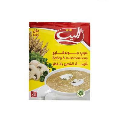 سوپ جو و قارچ الیت
