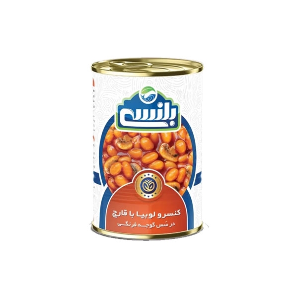 کنسرو لوبیا چیتی با قارچ بلنسی