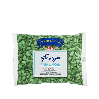 سرد و تازه باقالا سبز 